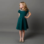 Fit and Flare Ponte Dress with Faux Fur - Baby - Glamourous Grace