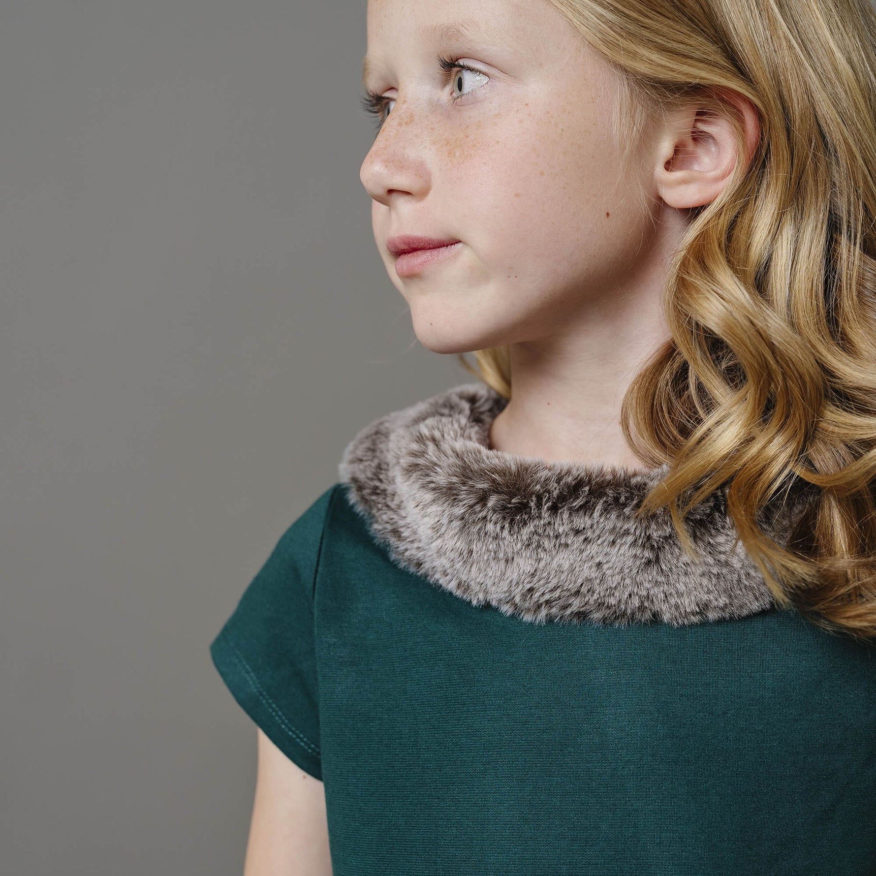 Fit and Flare Ponte Dress with Faux Fur - Baby - Glamourous Grace