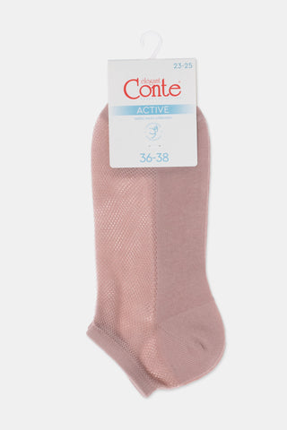 Cotton Ankle Socks Conte Active - Mesh 277 - By Baano