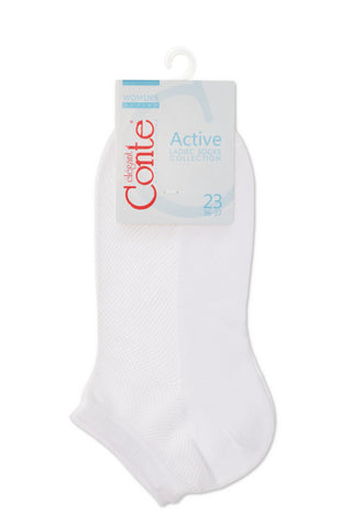Cotton Ankle Socks Conte Active - Mesh 277 - By Baano