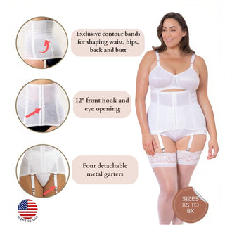 Style 21 | Waist Trainer / Girdle with Garters Firm Shaping Rago Shapewear