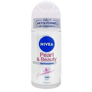 Nivea Pearl Beauty Alcohol Free 48 Hour Roll On Deodorant 50ml
