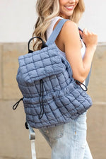 Stevie Quilted Puffer Backpack Large Front Compartment