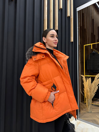 Genuine Silver Fox Down Fill Jacket - By Baano
