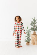 Holiday Plaid | GIRLS WIDE-LEG SET - By Baano