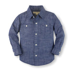 Organic Chambray Button Down Shirt - Baby - Glamourous Grace