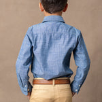 Organic Chambray Button Down Shirt - Baby - Glamourous Grace