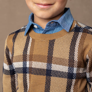 Crew Neck Organic Pullover Sweater - Baby - Glamourous Grace