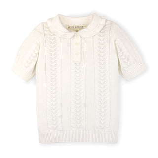 Peter Pan Collar Sweater Polo - Baby - By Baano