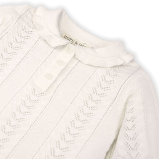 Peter Pan Collar Sweater Polo - Baby - By Baano
