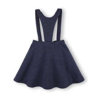 Fleece Bow Front Suspender Skirt - By Baano