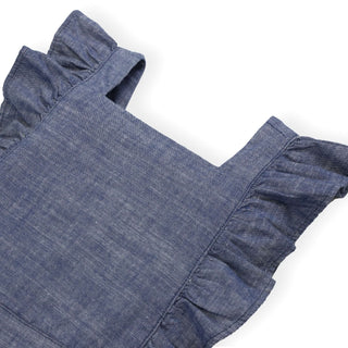 Organic Chambray Ruffle Jumper - By Baano