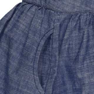 Organic Chambray Ruffle Jumper - By Baano