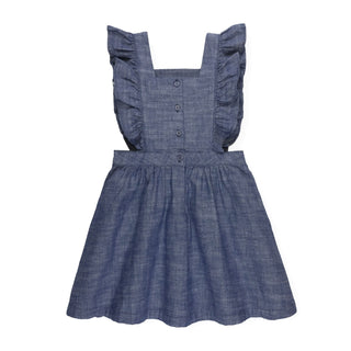 Organic Chambray Ruffle Jumper - By Baano
