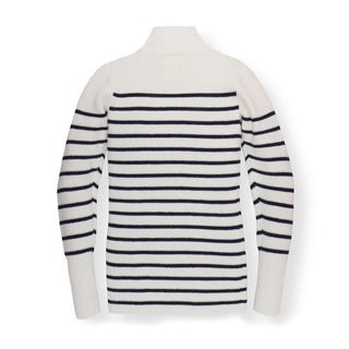 Mock Neck Breton Sweater