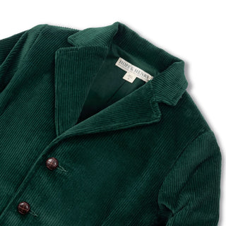 Organic Corduroy Blazer with Elbow Patches - By Baano