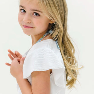 Ruffle Sleeve Sweater Vest - By Baano