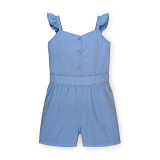 Organic Flutter Button Front Romper - By Baano