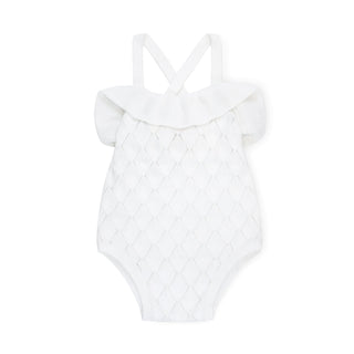 Ruffle Sweater Romper - By Baano