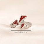 RED MUSHROOM RING (ADJUSTABLE)