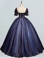 Women's Navy Blue Beaded V-Neck Evening Gown | Prom & Bridesmaid Dress