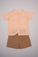 Embroidered Schiffli Boys Shirt and Pant Set - By Baano
