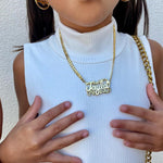 Kid's Double Plated Name Necklace