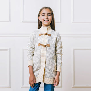 Organic Toggle Sweater with Zipper - By Baano