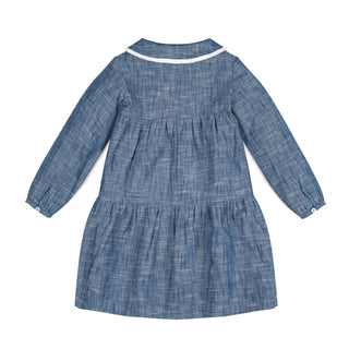 Button Front Organic Chambray Dress - Glamourous Grace