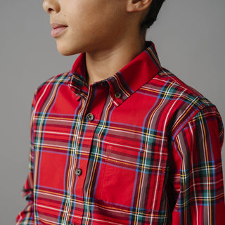 Stretch Poplin Button Down Shirt - Baby - Glamourous Grace