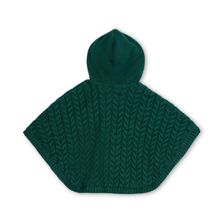 Sweater Cape with Faux Fur Hood - Glamourous Grace