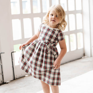 Ruffle Collar Organic Party Dress - By Baano