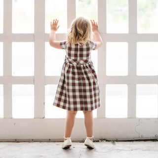 Ruffle Collar Organic Party Dress - By Baano