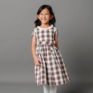 Ruffle Collar Organic Party Dress - By Baano