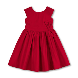 Organic Cap Sleeve Party Dress with Bow Sash - By Baano