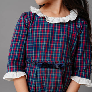 Organic Ruffle Trim Party Dress - By Baano