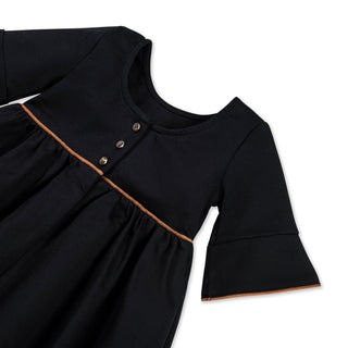 Ruffle Sleeve Ponte Dress - By Baano