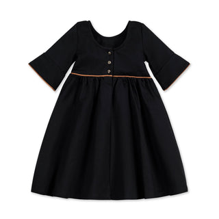 Ruffle Sleeve Ponte Dress - By Baano