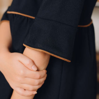 Ruffle Sleeve Ponte Dress - By Baano