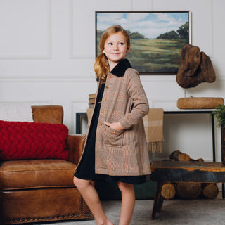 Faux Fur Collar Fleece Coat - By Baano