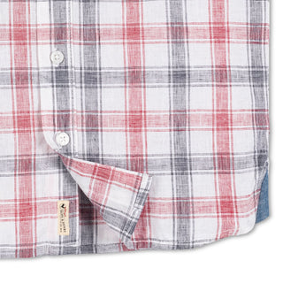 Linen Short Sleeve Shirt with Side Vent - Glamourous Grace