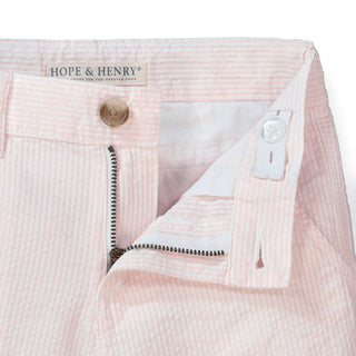 Organic Seersucker Short Classic Pink - Glamourous Grace