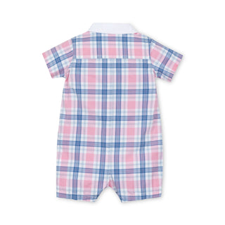 Stretch Organic Poplin Button Front Romper - Glamourous Grace