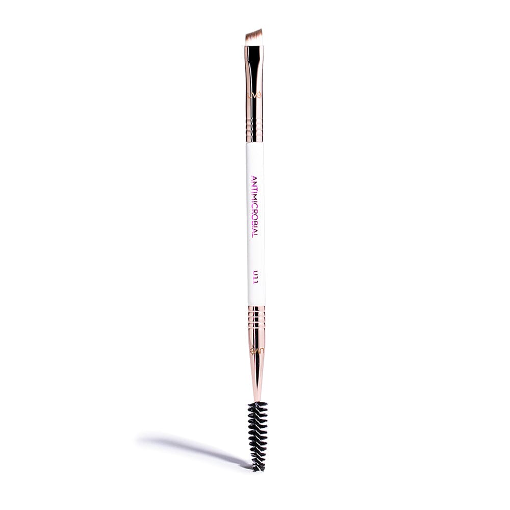 Pro Antimicrobial Dual Angled + Spoolie Brush U11 - By Baano