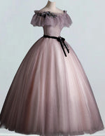Off the shoulder fairy long prom dress ball gown tulle bridal dress gown