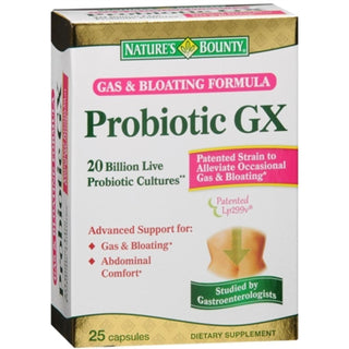 Nature's Bounty Dietary Supplement, Probiotic Gx, Gas & Bloating Formula, Digestive Health, Capsules