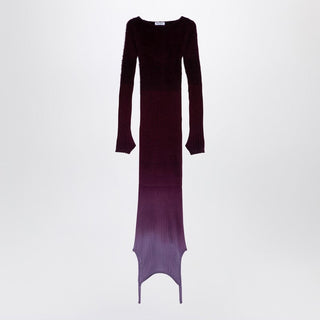 Purple/Burgundy Convertible Dress In Nylon Blend