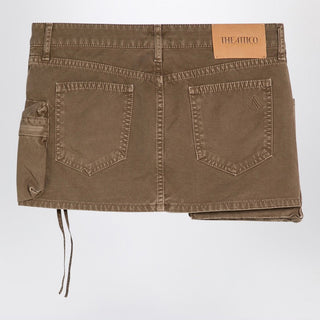 Fay Khaki Cargo Miniskirt - By Baano