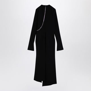 Black midi dress with zip - By Baano