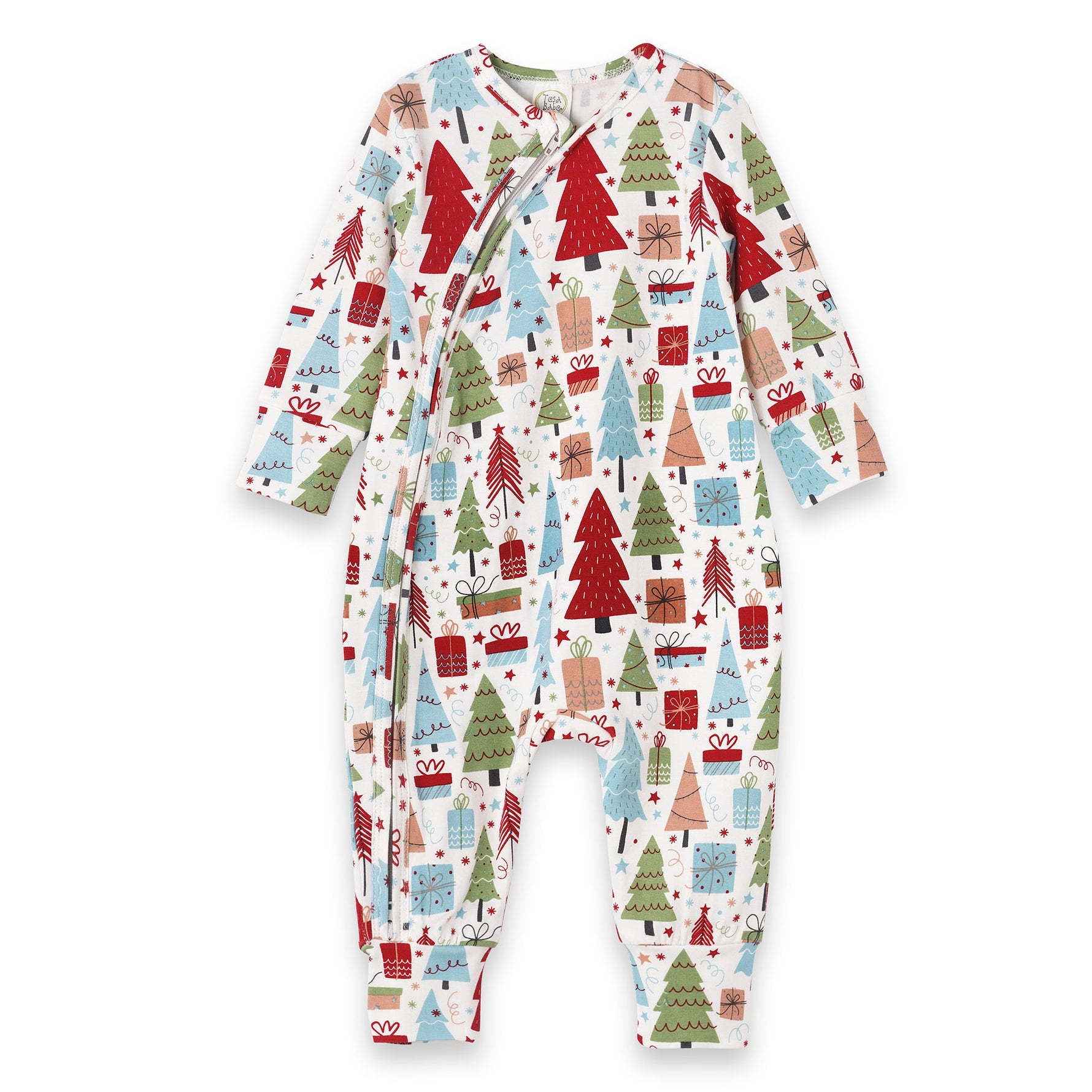 Christmas Merry Baby Bamboo Zipper Romper - Family Matching - By Baano